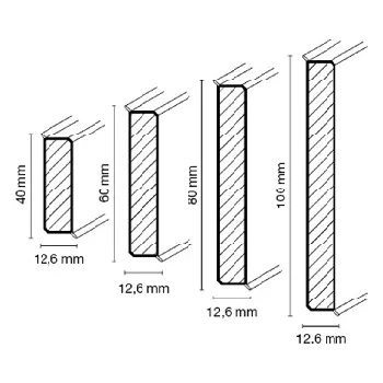soklová lišta lišta jasně šedá Cubu flex life, rozmer:100x12,6mm,délka:2,5m