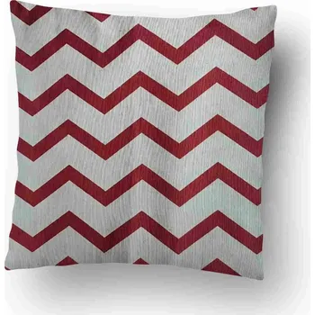 Povlak na dekorativní polštářek Top textil Povlak na polštářek Vlnky červené - 40x40 cm (44) - zvýhodněný produkt