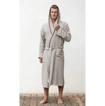 Pánský župan Boho Living Beige pánský župan BOHO LIVING, béžová, Framsohn Velikost: S