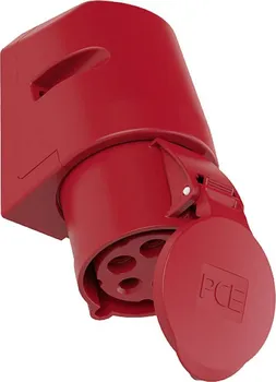 Elektrická zásuvka PCE 125-6R CEE červená