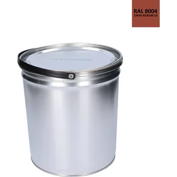 Lak na dřevo Barva antikorozní polomatná na zinek 5 kg měděno-hnědá