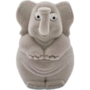 Dárková krabička Sametová krabička na šperky slon