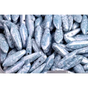 Dětské navlékací korálky Dvoudírkové jazýčky 5x16mm - č.44