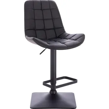 Barová židle Barová židle ekokůže Voss základna černá - černé