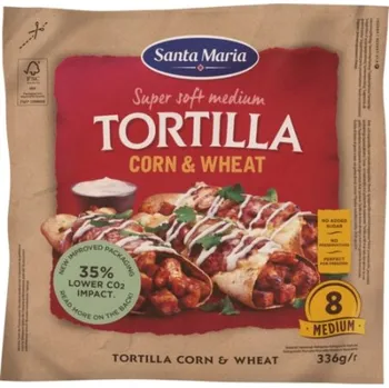 Trvanlivě pečivo Santa Maria Tortilla 336 g Corn&Wheat