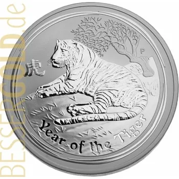Stříbrná mince 1000g ROK TYGRA Austrálie 2010