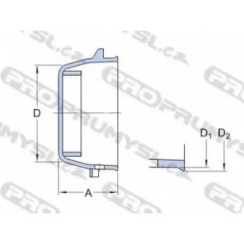 SKF ECW 205 koncové víko