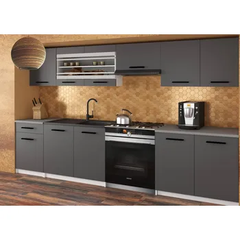 Kuchyňská linka Belini Belini 260 cm Šedá