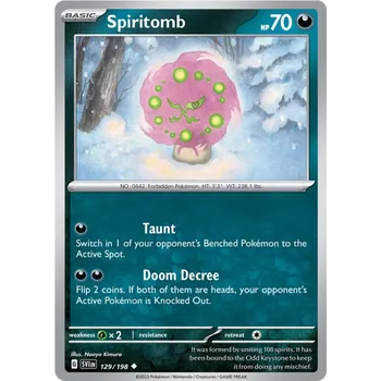 Sběratelská karetní hra Pokémon TCG Spiritomb 129/198