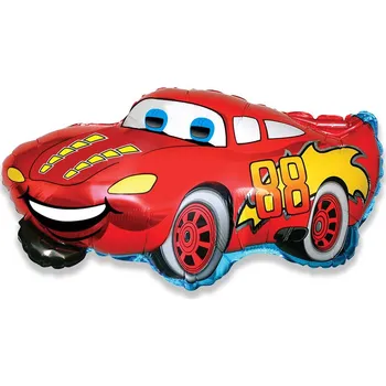 Fóliový balón Usměvavé auto, 53x82cm (volný)