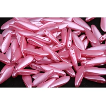 Dětské navlékací korálky Dvoudírkové jazýčky 5x16mm - č.5