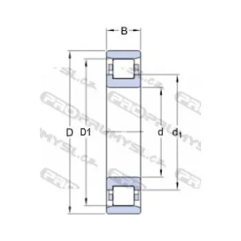 SKF N 316 ECP válečkové ložisko