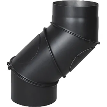 Kouřovod Koleno regulované 4 segmentové s čistícími otvory, prům. 180 mm