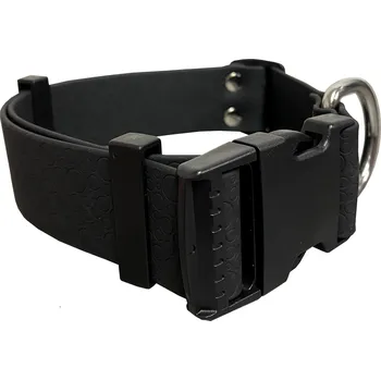 Obojek pro psa HUHUBAMBOO obojek POLYTRACE 44-70 cm, černý