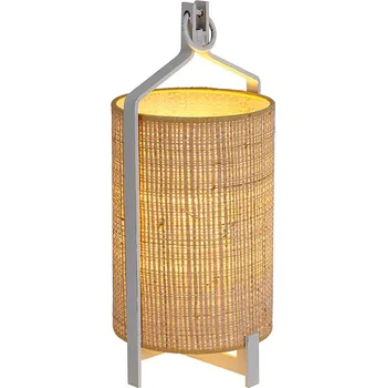 Lampička Luxcambra Stolní či podlahová designová lampička Fanal Table / Floor Rozměr: ø160 mm x 335 mm, Barevná varianta: Bílá / Rafia 3272