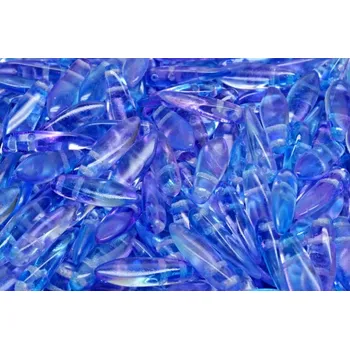 Dětské navlékací korálky Dvoudírkové jazýčky 5x16mm - č.22