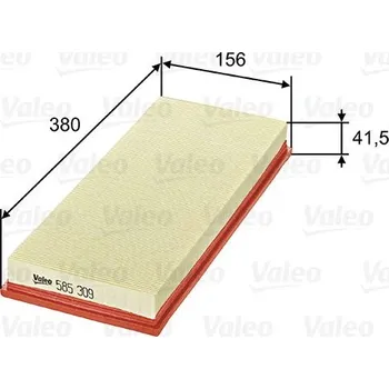 Vzduchový filtr Vzduchový filtr VALEO 585309