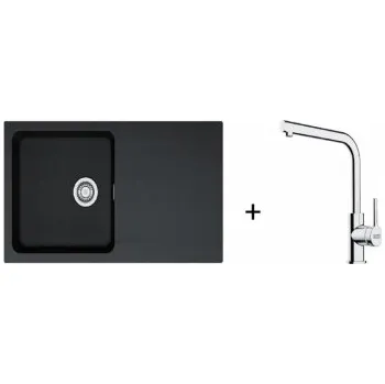 Kuchyňský dřez Franke SET T112 - Orion OID 611 Tectonite Černá + FS 3230.031 + ZÁRUKA 5 LET ZDARMA