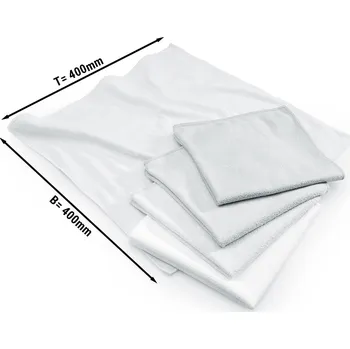 Utěrka G.Gastro (10 Kusů) Utěrka z mikrovlákna bílá - 40 x 40 cm