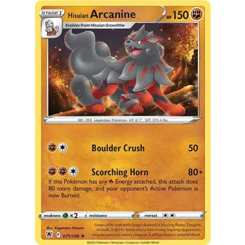 Sběratelská karetní hra Pokémon TCG Hisuian Arcanine 071/189