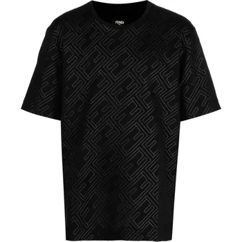 Pánské tričko FENDI Rubber Black tričko M Černá