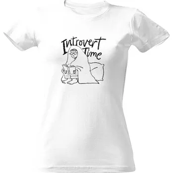 Dámské tričko Tričko s potiskem Introvert time dámské