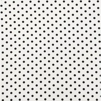 Šatovka 057 ivory, černý puntík, š.140