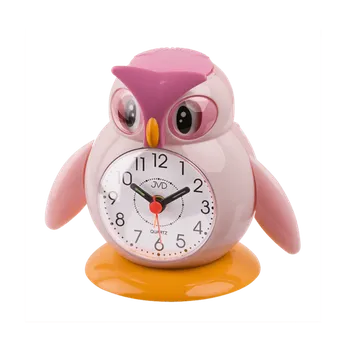 Budík JVD Růžový dětský budík JVD SR51.2 - sovička