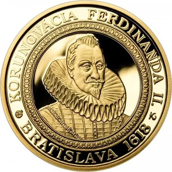 Zlatá pamětní mince Korunovace Ferdinanda II., Proof - rok 2018