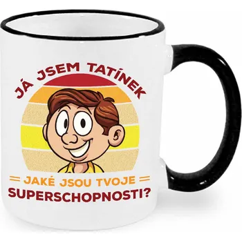 Hrnek - Já jsem tatínek. Jaká je tvoje superschopnost? Barva: Černá
