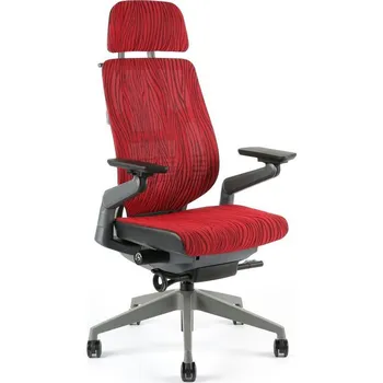Office Pro Kancelářská židle KARME MESH červená žíhaná