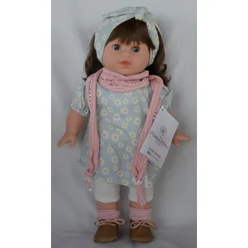 Panenka Realistická panenka- Tina v šatech s kopretinami od španělské firmy Marina & Pau (Tina Blossom - 42 cm - balená v sáčku)