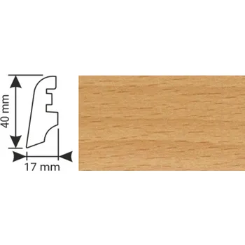 soklová lišta K - Produkt K-Produkt lišta KP40 54128 Buk A