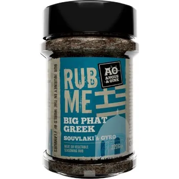 Koření BBQ koření Big Phat Greek 220g Angus&Oink