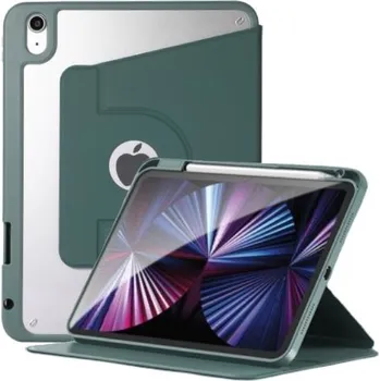 Pouzdro na mobilní telefon Otočné 360° pouzdro s prostorem na Apple Pencil pro iPad Air 4 (2020) / Air 5 (2022) - petrolejové