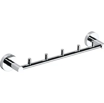 Koupelnový nábytek Bemeta OMEGA: Hrazda s 5 háčky, 365 mm 104105112