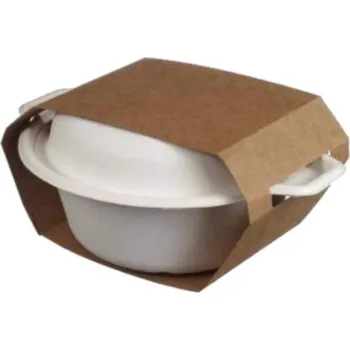 Jednorázové nádobí Kartonový pás na misku kraft 750ml Solia 25ks