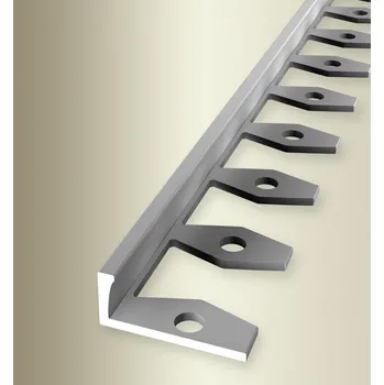 přechodová lišta Küberit 307 G - Ohýbací ukončovací profil L 6 mm | F4 Stříbro 250 cm