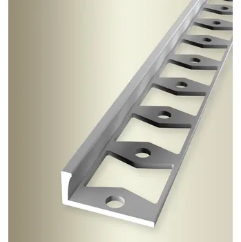 přechodová lišta Küberit 303 G - Ohýbací ukončovací profil L 8 mm | F4 Stříbro 250 cm