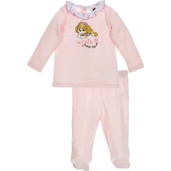 Světle růžový dívčí set trička a kalhot Velikost: 52