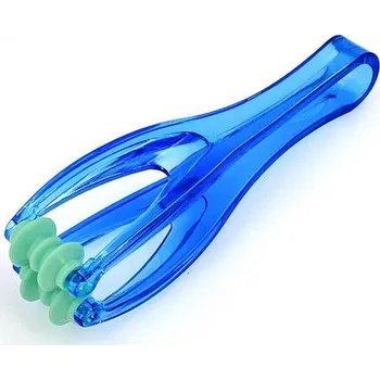 Masážní přístroj Prstový masér s 2 válečky - Modrá