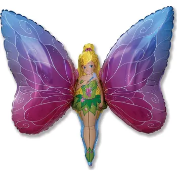 Fóliový balónek Víla s křídly, 68x100cm (volný)