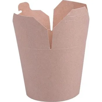 Jednorázové nádobí Toppapír Kartonový box na kebab kraft 500ml Ø95mm 50ks