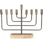 Kovový vintage svícen na 9 svíček – 59x11x48 cm + doprava zdarma