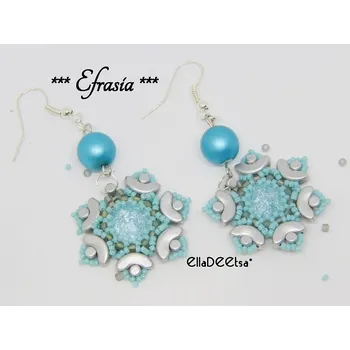 Korálek Náušnice Efrasia č.1582 - stavebnice