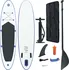 Paddleboard Nafukovací paddleboard SUP 330 x 72 x 10 cm bílý/modrý + příslušenství