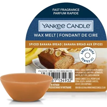 Yankee Candle Vonný vosk 22 g, Spiced Banana Bread