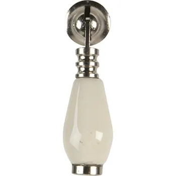 Dveřní kování Béžová keramická úchytka Schyler – 2x2x6 cm