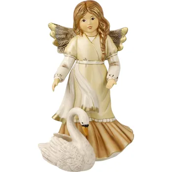 Vánoční dekorace Goebel Vánoční figurka Půvabná labutí kamarádka champagne