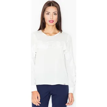 Dámské tričko Figl Dámské tričko s dlouhým rukávem Lyorre M466 ecru M